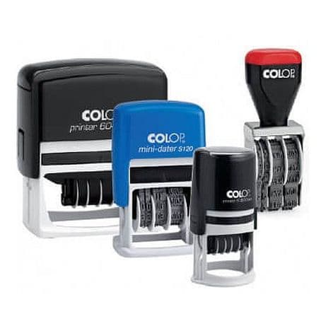 Colop self-inking dater stamps