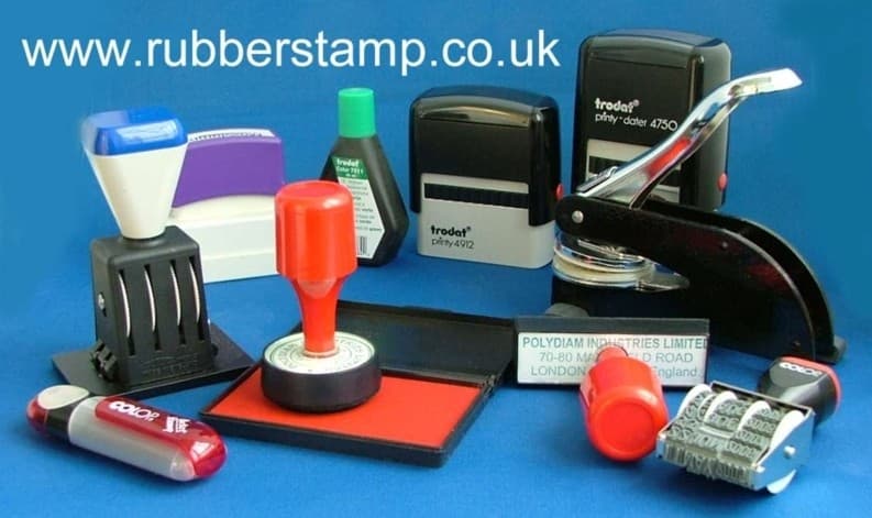 Ultima Rubber Stamps counter range: Trodat and Colop self-inking stamps, daters, embossing seal, ink pads